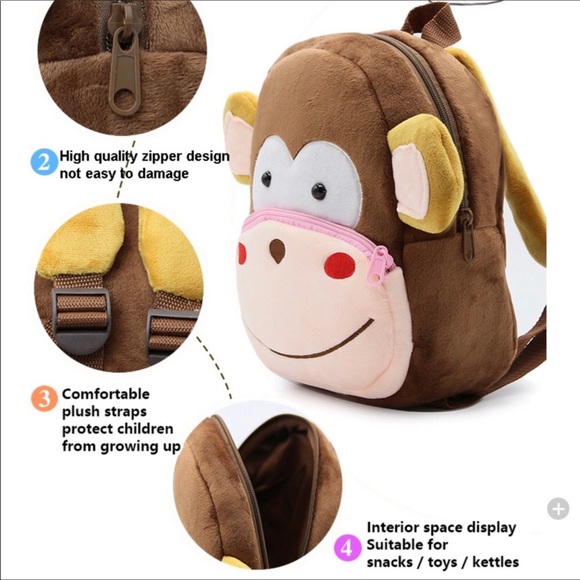 Plush Toddler/Preschool Fox Backpack - Picture 5 of 7